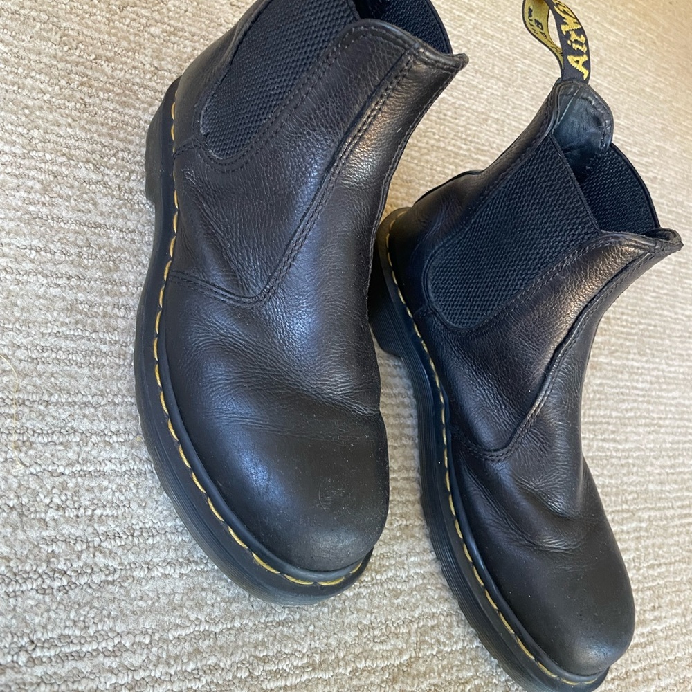 Dr. Martens Black Leather Ankle Boots - Picture 2 of 6